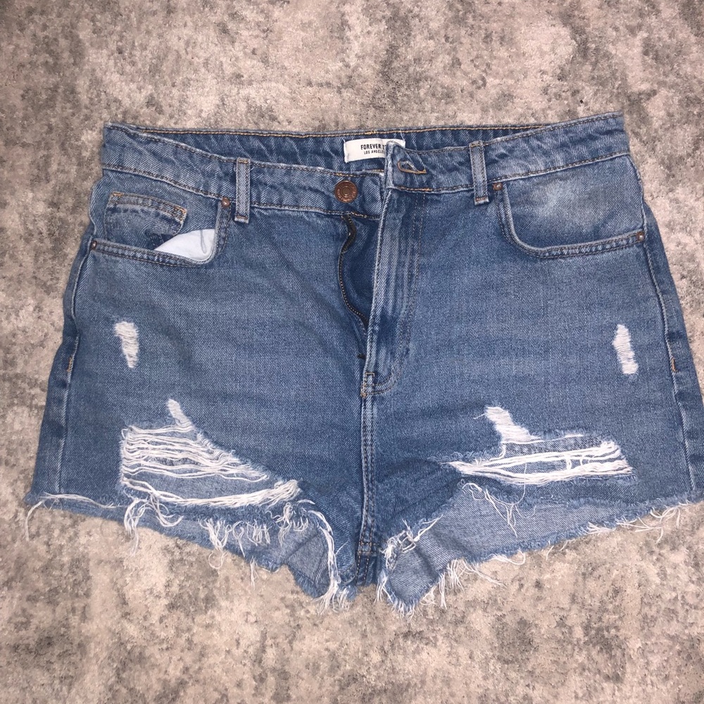 Denim shorts